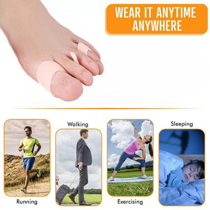 Bunion Corrector Toe Straightener Separators Silicone Gel Elastic Spacers New AU - Aimall