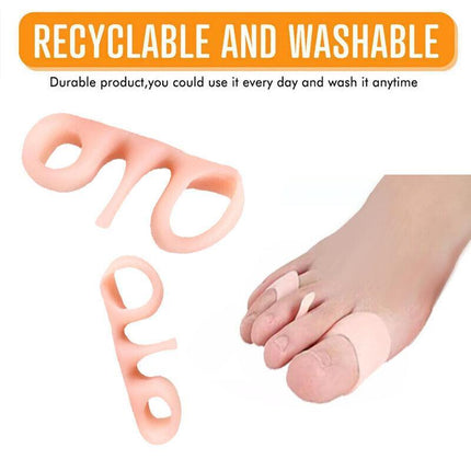 Bunion Corrector Toe Straightener Separators Silicone Gel Elastic Spacers New AU - Aimall