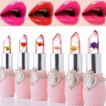 Flower Lipstick Color Jelly Transparent Magic Changing Lip Temperature Change AU - Aimall