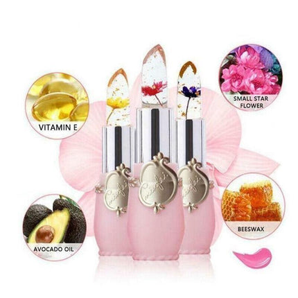 Flower Lipstick Color Jelly Transparent Magic Changing Lip Temperature Change AU - Aimall