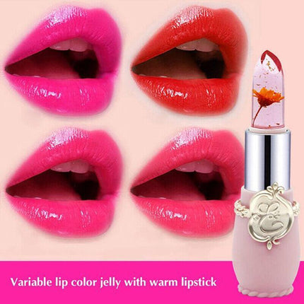 Flower Lipstick Color Jelly Transparent Magic Changing Lip Temperature Change AU - Aimall