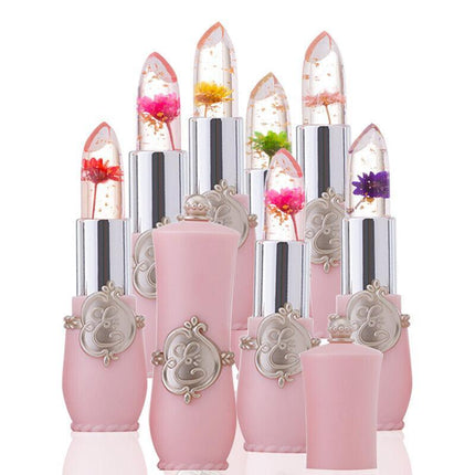 Flower Lipstick Color Jelly Transparent Magic Changing Lip Temperature Change AU - Aimall