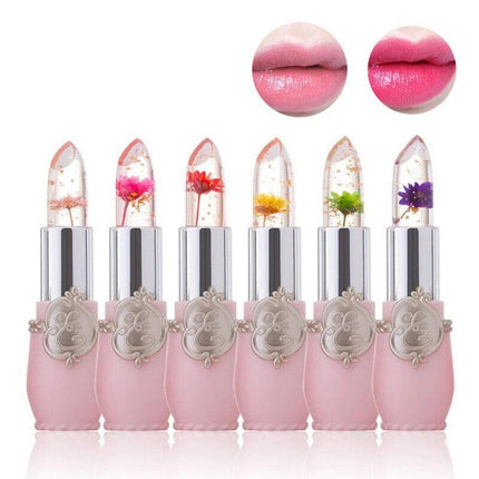 Flower Lipstick Color Jelly Transparent Magic Changing Lip Temperature Change AU - Aimall
