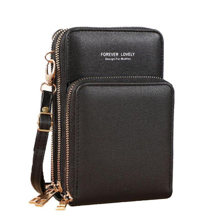 Women Crossbody phone Purse Touch Screen Bag RFID Blocking Wallet Shoulder Strap - Aimall