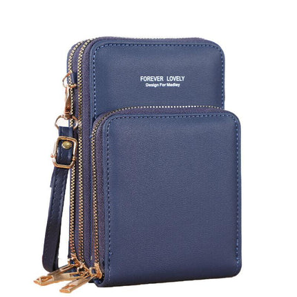 Women Crossbody phone Purse Touch Screen Bag RFID Blocking Wallet Shoulder Strap - Aimall