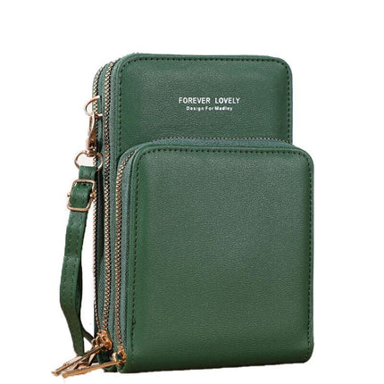 Women Crossbody phone Purse Touch Screen Bag RFID Blocking Wallet Shoulder Strap - Aimall