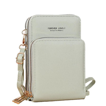 Women Crossbody phone Purse Touch Screen Bag RFID Blocking Wallet Shoulder Strap - Aimall