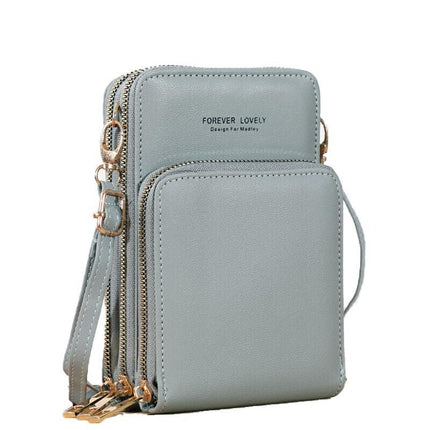 Women Crossbody phone Purse Touch Screen Bag RFID Blocking Wallet Shoulder Strap - Aimall