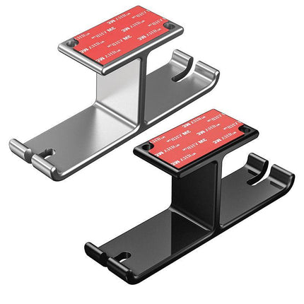 Universal DJ Headphone PC Hanger Hook Tape Under Desk Dual Headset Mount Holder - Aimall