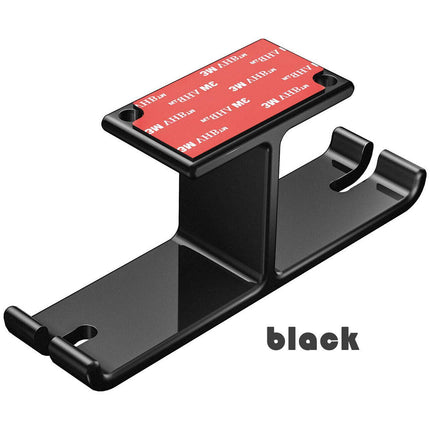 Universal DJ Headphone PC Hanger Hook Tape Under Desk Dual Headset Mount Holder - Aimall