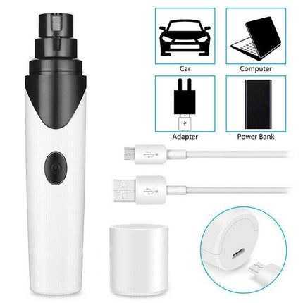 Pet Clippers Dog Cat Nail Claw Grooming Grinder Trimmer Electric Nail File 2022 - Aimall