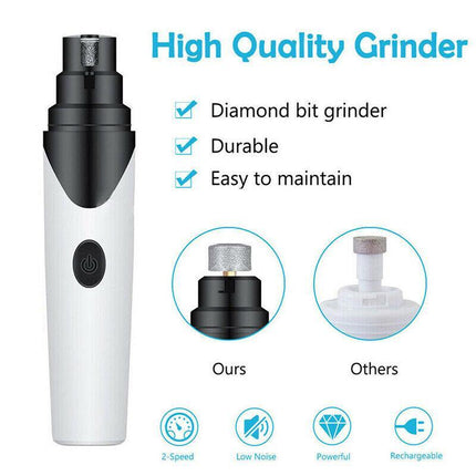Pet Clippers Dog Cat Nail Claw Grooming Grinder Trimmer Electric Nail File 2022 - Aimall