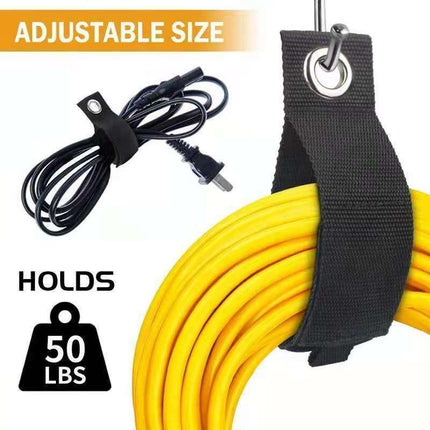 3/6/12x Organizer Cord Holder Heavy Duty Cable Storage Straps Extension 6 Sizes - Aimall