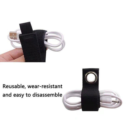 3/6/12x Organizer Cord Holder Heavy Duty Cable Storage Straps Extension 6 Sizes - Aimall