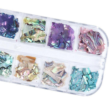 12 Colours Foil Confetti Flakes Thin Sheets Nail Art Mixed Glitter Decoration AU - Aimall