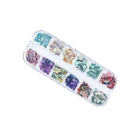 12 Colours Foil Confetti Flakes Thin Sheets Nail Art Mixed Glitter Decoration AU - Aimall