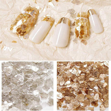 12 Colours Foil Confetti Flakes Thin Sheets Nail Art Mixed Glitter Decoration AU - Aimall