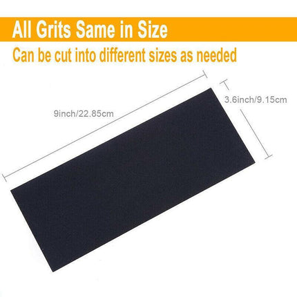 45Pcs 120-5000 Grit Wet Dry Sandpaper Abrasive Sanding Sander Paper Sheets AU - Aimall