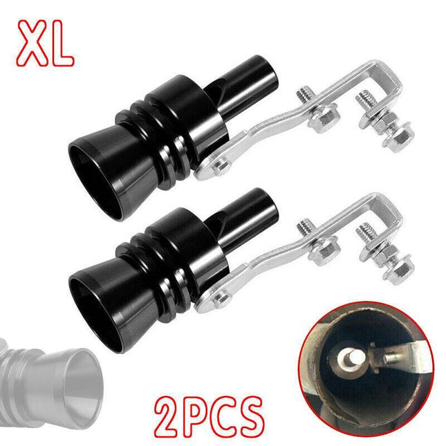 2x Turbo Exhaust Whistle Sound Car Dump Valve Simulator Tailpipe Whistler AU - Aimall