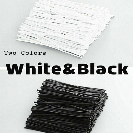 Metallic Twist Ties Plastic Cable Cord Ties Reusable Packaging Wire Candy AU - Aimall