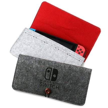 For Nintendo Switch / Lite Portable Felt Travel Carrying Bag Pouch Storage Case - Aimall