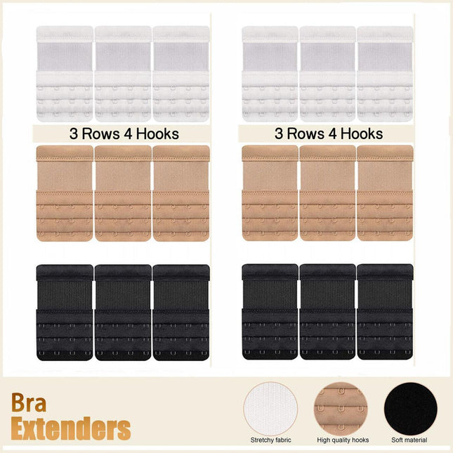 Clip On Bra Extender Extension 2 3 4 Hooks Ladies Plus Size Maternity Strap AU - Aimall