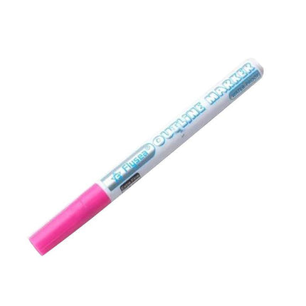 Flysea 12 Colours Writing Drawing Double Line Outline Pen Highlighter Marker AU - Aimall