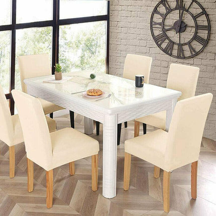 6x Stretch Chair Cover Seat Covers Spandex Washable Banquet Wedding Party Decora - Aimall