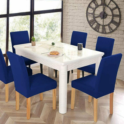 6x Stretch Chair Cover Seat Covers Spandex Washable Banquet Wedding Party Decora - Aimall
