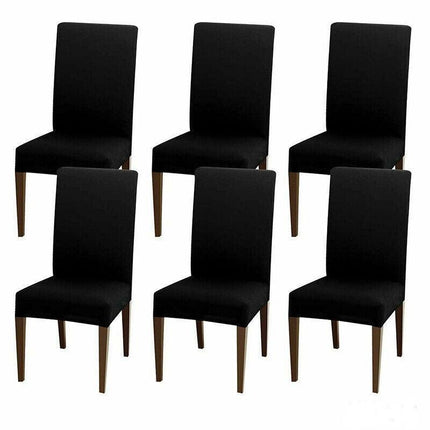 6x Stretch Chair Cover Seat Covers Spandex Washable Banquet Wedding Party Decora - Aimall