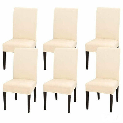 6x Stretch Chair Cover Seat Covers Spandex Washable Banquet Wedding Party Decora - Aimall
