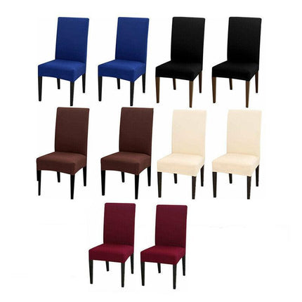6x Stretch Chair Cover Seat Covers Spandex Washable Banquet Wedding Party Decora - Aimall