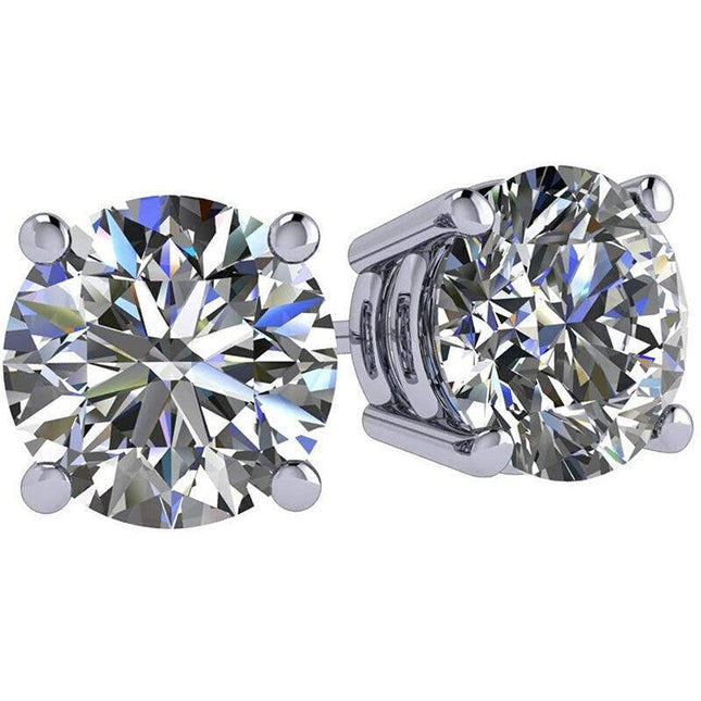 1 Pair Zirconia Surgical Steel Earrings Ear Studs CZ Piercing Crystal Jewellery - Aimall