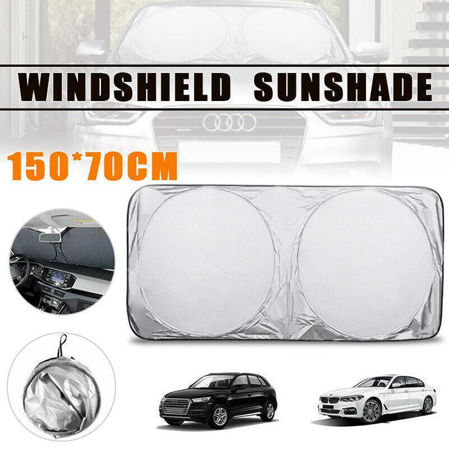 Foldable Large Size Sun Shade Car SunShade Truck Van Windshield Visor Sun Block - Aimall