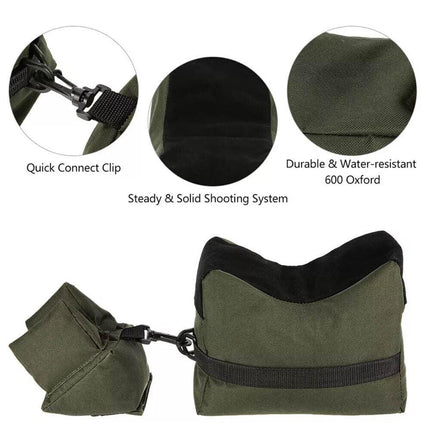 Target Hunting Shooting Range Sand Bag Set Rifle Gun Rest Stand Pack Tactical AU - Aimall