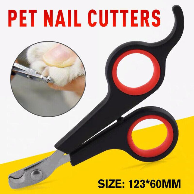 Pet Nail Cutters Claw Grooming Scissors Clippers Trimmer Dog Cat Bird Rabbit AU - Aimall
