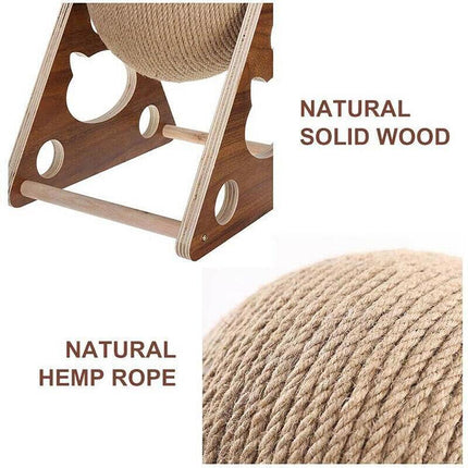 2022 Pet Cat Scratcher Toy Natural Sisal Cat Scratching Ball High Quality AU - Aimall