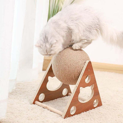 2022 Pet Cat Scratcher Toy Natural Sisal Cat Scratching Ball High Quality AU - Aimall