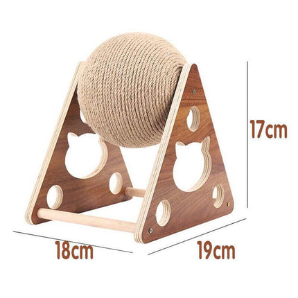 2022 Pet Cat Scratcher Toy Natural Sisal Cat Scratching Ball High Quality AU - Aimall
