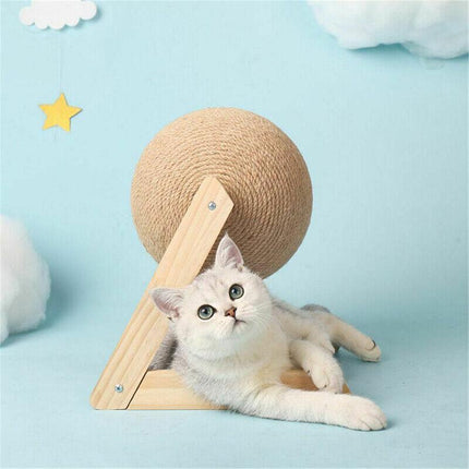 Cat Scratching Ball Cat Scratcher Toy Cats Scratcher Post Natural Sisal AU Stock - Aimall