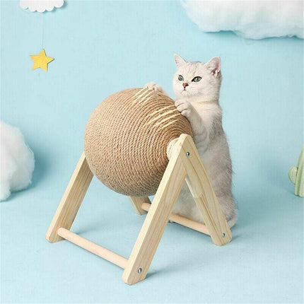 Cat Scratching Ball Cat Scratcher Toy Cats Scratcher Post Natural Sisal AU Stock - Aimall