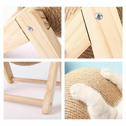 Cat Scratching Ball Cat Scratcher Toy Cats Scratcher Post Natural Sisal AU Stock - Aimall