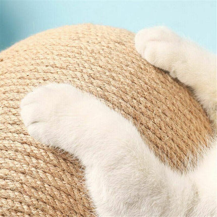 Cat Scratching Ball Cat Scratcher Toy Cats Scratcher Post Natural Sisal AU Stock - Aimall