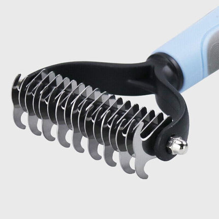Dog Pet Cat Grooming Comb Brush Undercoat Rake Dematting Deshedding Trimmer AU - Aimall