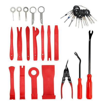 45X Car Trim Removal Tool Auto Hand Plastic Pry Bar Panel Door Clip Interior Set - Aimall