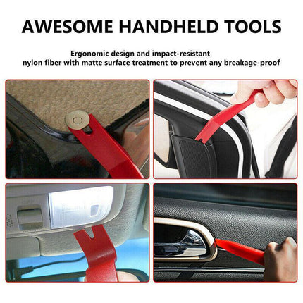 45X Car Trim Removal Tool Auto Hand Plastic Pry Bar Panel Door Clip Interior Set - Aimall