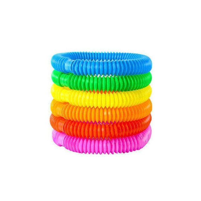 New 6-12Pcs Fidget Pop Tube Toys for Kids and Adults, Pipe Sensory Tools Relief - Aimall