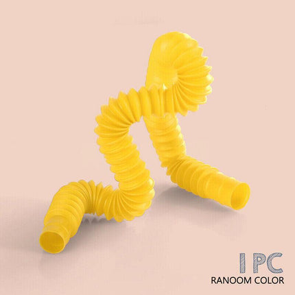 New 6-12Pcs Fidget Pop Tube Toys for Kids and Adults, Pipe Sensory Tools Relief - Aimall