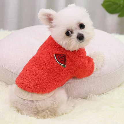 Puppy Pet Dog Fleece Warm Jumper Sweater Coat Small Yorkie Chihuahua Cat Clothes - Aimall