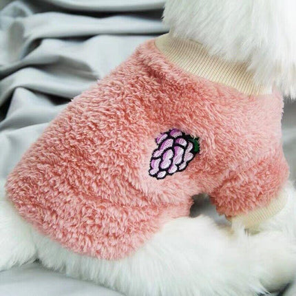 Puppy Pet Dog Fleece Warm Jumper Sweater Coat Small Yorkie Chihuahua Cat Clothes - Aimall